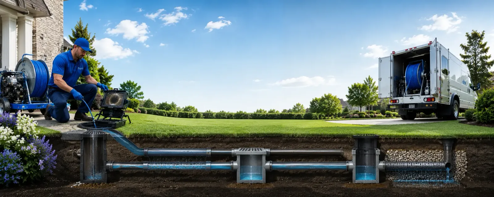 Outdoor drain cleaning information for Melvin, IA
